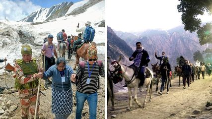 Amarnath Yatra Suspended Due to Rain: Over 1.50 Lakh Devotees Affected