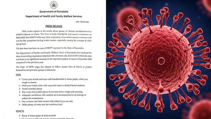 Karnataka Issues Guidelines for HMPV; Check Do's and Don'ts Amid 2 Reported Case