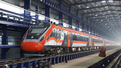 Vande Bharat Express Makes Its Movie Debut in a Film Shoot at Mumbai Central