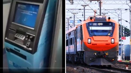  Railways Launches 1st Ever ATM Facility Inside Moving Train on Mumbai Route; Check video