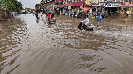 Rainstorm Floods Ahmedabad: IMD Issues Red Alert, 50 Areas Affected, More Rain Expected