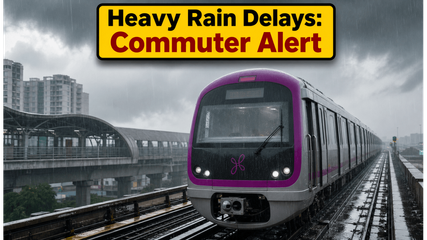 Heavy Rain Havoc: Bengaluru Metro Services Hit by Major Morning Delays