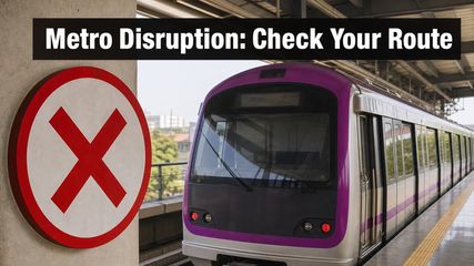 Morning Commute Alert: Bengaluru Metro Purple Line Faces Unexpected Service Disruption Today