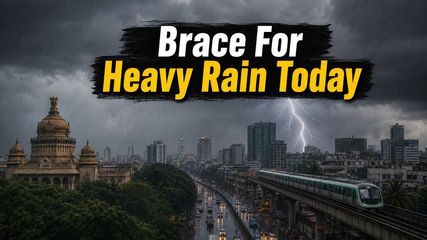 Bengaluru Rain Alert: Sudden Thunderstorms and Heavy Showers Expected to Disrupt Your Evening Commute