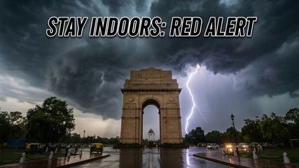 Delhi-NCR Red Alert: Severe Storms and Hail to Disrupt Travel Plans This Sunday