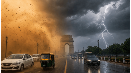 Delhi-NCR Weather Alert: Heavy Dust Storms and Rain May Disrupt Your Travel Plans Today