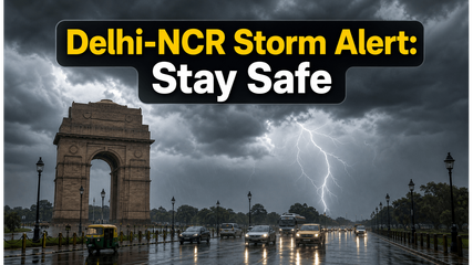Delhi-NCR Weather Alert: Sudden Thunderstorms and 80 Kmph Winds to Bring Relief and Chaos Today