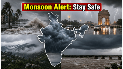 Monsoon Alert: IMD Issues Urgent Warnings for Heavy Rain and Flooding Across Key Regions