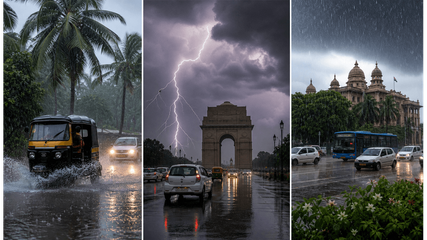 Travel Plans at Risk? Monsoon Hits Kerala and Thunderstorms Strike Delhi-NCR