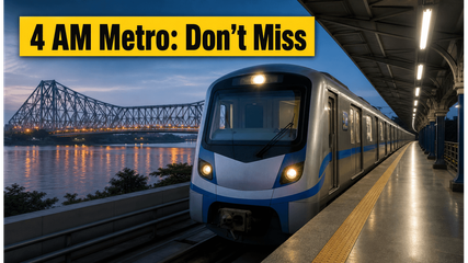 Beat the Rush: Kolkata Metro Launches 4 AM Special Trains for Yoga Day and NEET-UG