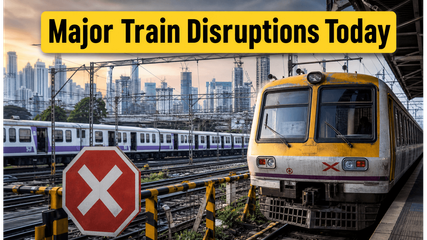 Mumbai Mega Block Alert: Central Railway Services Hit by Major Disruptions Today