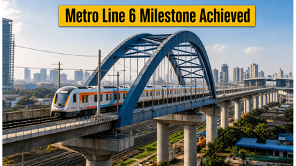 Mumbai Metro Line 6 Milestone: Critical Railway Span Finished in Record Time