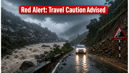 Sikkim and North Bengal Red Alert: Heavy Rain and Landslide Risks Threaten Major Travel Routes