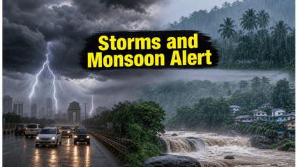 Weather Alert: Delhi-NCR Braces for Storms as Monsoon Surge Batters Kerala and Northeast