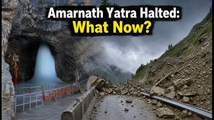 Heavy Rains Halt Amarnath Yatra: Thousands Stranded as Routes Close Due to Weather