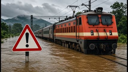 Assam Floods: NFR Suspends Major Train Services as Tracks Submerge in Upper Assam