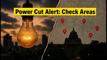 Bengaluru Power Cut Alert: Major Outages Hit MG Road and HAL This Sunday