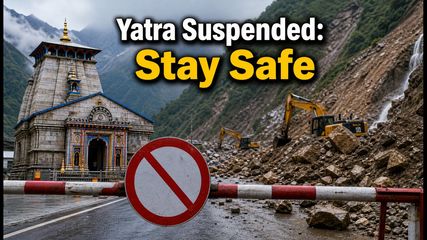 Char Dham Yatra Halted: Heavy Landslides Block Key Uttarakhand Routes Today