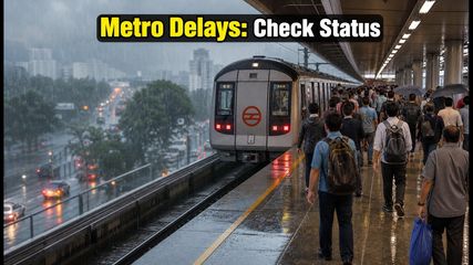 Delhi Rain Alert: Metro Delays and Gate Closures Expected Today – Check Your Route
