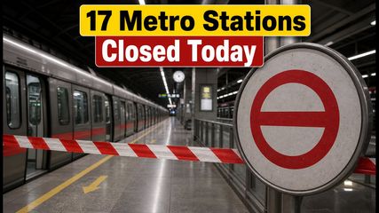 Delhi Metro Chaos: 17 Central Stations Closed Today Due to Security; Check Alternate Routes
