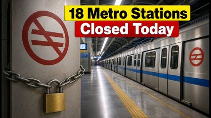 Delhi Metro Alert: 18 Stations Shut Down Today; Check Alternative Routes and Travel Tips