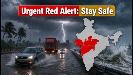 Urgent Red Alert: Massive Rainfall Expected to Disrupt Travel Across Maharashtra, Gujarat, and Chhattisgarh
