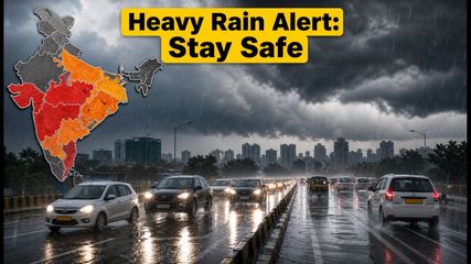 Heavy Rain Alert: IMD Issues Red Warnings for Maharashtra and Gujarat as Travel Disruptions Loom