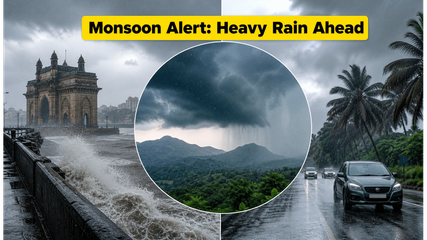 Monsoon Fury: Mumbai and Raigad Brace for Heavy Rain as Delhi Awaits Relief
