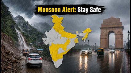 Monsoon Fury: IMD Issues High-Alert for 18 States as Heavy Rains Batter Himalayan Foothills