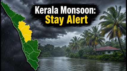 Kerala Monsoon Alert: Heavy Rains and Landslide Risks Trigger Yellow Alerts in Four Districts