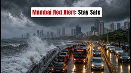 Mumbai & Thane Red Alert: Torrential Rain and High Tide Threaten Severe Flooding Today