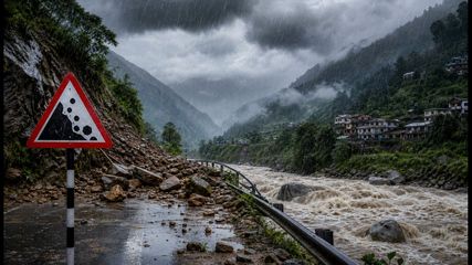 Uttarakhand Red Alert: Heavy Rain and Landslide Risks Disrupt Travel Across Hill Districts