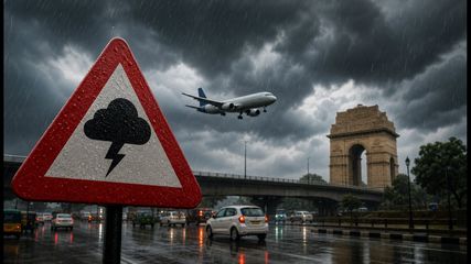 Delhi Rain Alert: IMD Issues Yellow Warning as Sudden Thunderstorms Threaten Commutes and Flights