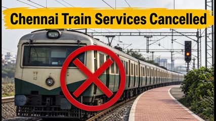 Chennai Commuters Alert: 4 Tambaram-Chennai Beach EMU Trains Cancelled Today