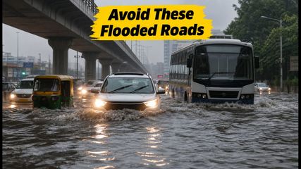 Delhi-NCR Rain Alert: Heavy Downpours Expected Today—Check These Waterlogging Hotspots Before You Step Out