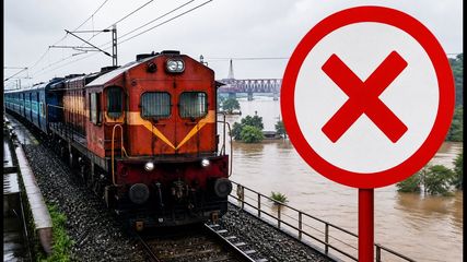 Patna-Gaya Rail Alert: 10 Trains Cancelled and Routes Diverted After Floodwaters Hit Bridge 21