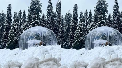 സ്വർഗ്ഗത്തിന്‍റെ ജാലകത്തിലൂടെ പുറത്തേയ്ക്ക് നോക്കാം.. വൈറൽ ആയി ഗ്ലാസ് ഇഗ്ലൂ ഹൗസ്, തിരക്കേറുന്നു