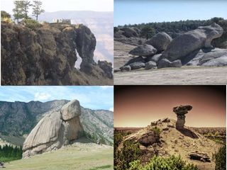 ప్రకృతి చెక్కిన శిల్పాలు