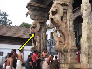 గుడి స్తంభాల మీద వుండే రహస్య జంతువు యొక్క రహస్యం ఏంటో తెలుసా !