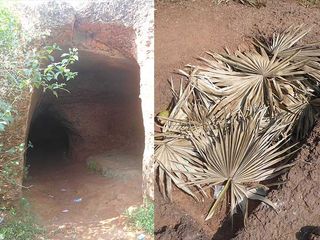 రజస్వలకాని వారు ఇక్కడ కుర్చొంటే...భీముడు వంటచేసి గుహ కూడా ఇక్కడే 