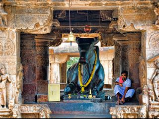 భారత దేశంలో ఏక శిలా నంది విగ్రహాలు చూశారా
