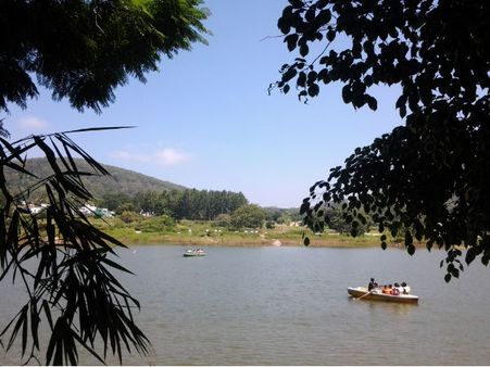 Boating in Punganoor Lake