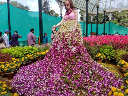 A Figure of Girl With a Floral Dress