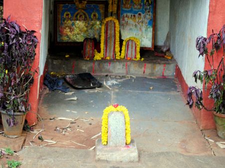A shrine in the garden
