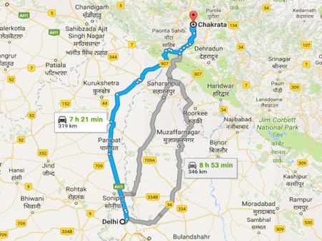 Routes From Delhi