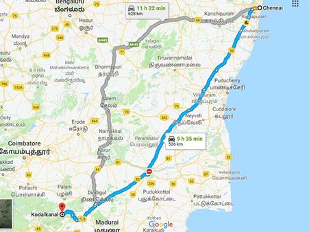 How To Reach Kodaikanal From Chennai