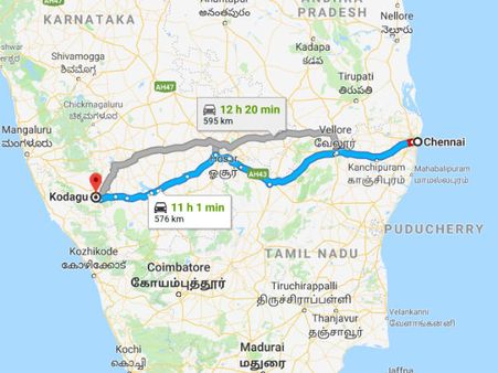 How To Reach Coorg From Chennai
