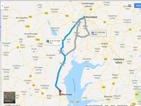 How To Reach Bhavnagar From Ahmedabad