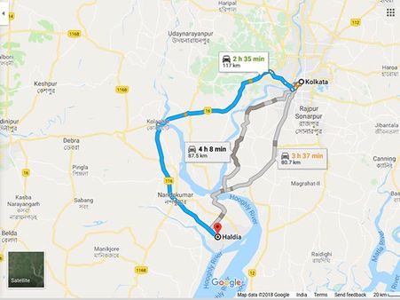How To Reach Haldia From Kolkata