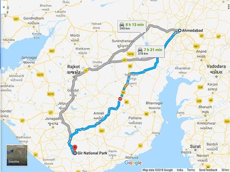 How To Reach Sasan Gir From Ahmedabad